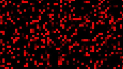 Red and black animated pixelated background Stockbeeldmateriaal 296750215
