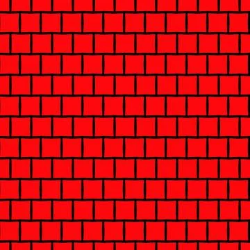 A red and black checkered tile pattern with some diagonal dots Stock Illustration
