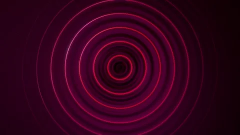 Red and Black Circular Audio Waves Stock Footage 262623628