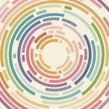 Red and Black Circular Pattern With Black Center Illustrazione stock