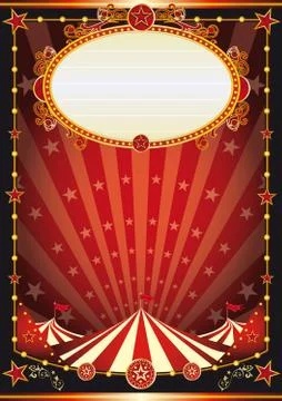 Red and black circus background Stock Illustration