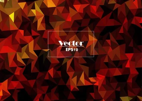 Red and black digital abstract vector image with orange splashes oran styli.. Illustrazione stock