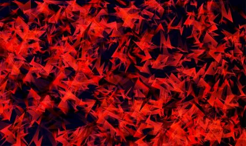 Red and black explosive background with sharp triangles. Shards shape Illustrazione stock