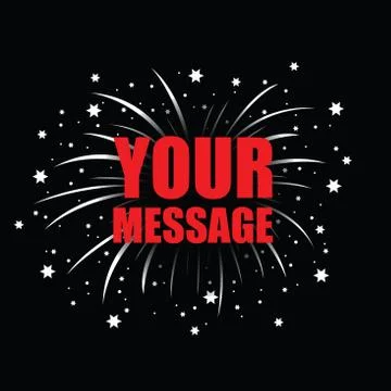 Red and black firework イラスト素材