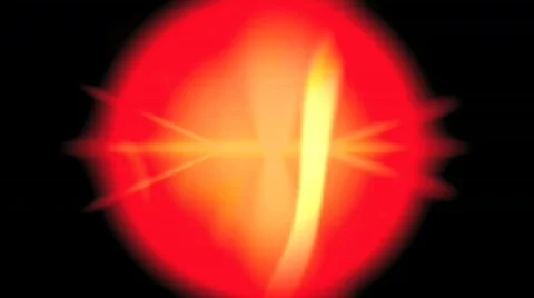 Red and black flaming eye Stock Footage 451053