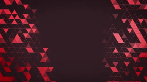 Red and black geometric background with central copy space Stock Footage 330167439