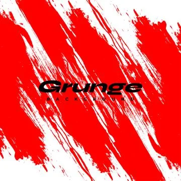 Red and Black Grunge Background. Sport Banner with Brush Style 库存插图