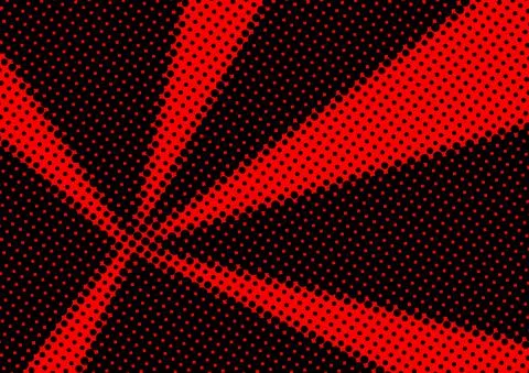 Red And Black Halftone Background Stock Illustration