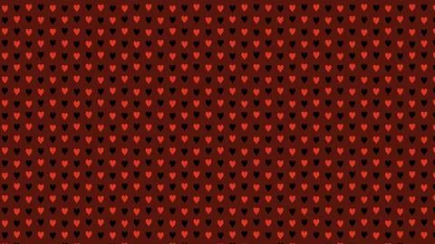 Red and black heart pattern background Stock Illustration