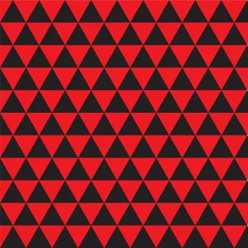 Red and Black Hypnotic Background Seamless Pattern. Illus Illustrazione stock