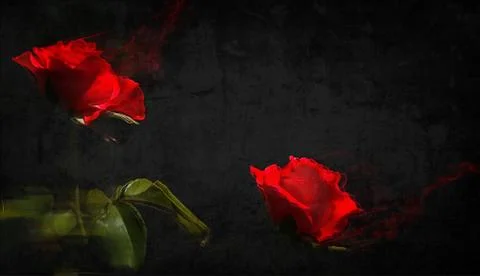 Red and black. Interior work. Stock Illustration