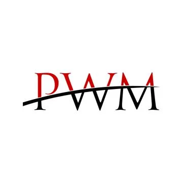 Red And Black Monogram Logo イラスト素材