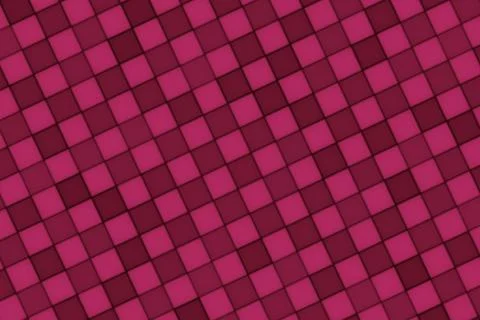 Red and black mosaic pattern with small squares Stock Illustration