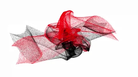 Red and Black Murmuration. Vidéo 333819207