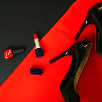 Red and Black Stock Photos