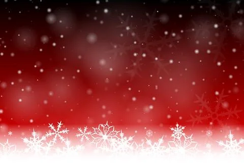 Red and black snow background Stock Illustration