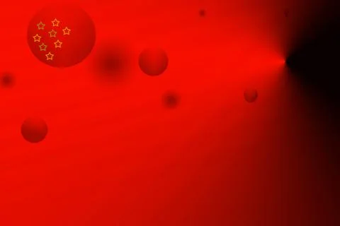 Red and black space Stock Illustration