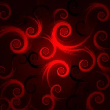 Red and black spirals Stock Illustration