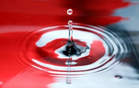 Red And Black Splash Stock Photos