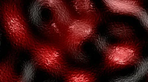 Red And Black Strange Fluid Material Surface Stock Footage 11495682