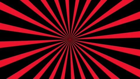 Red and Black Sunburst Pattern radial Video stock 317452978