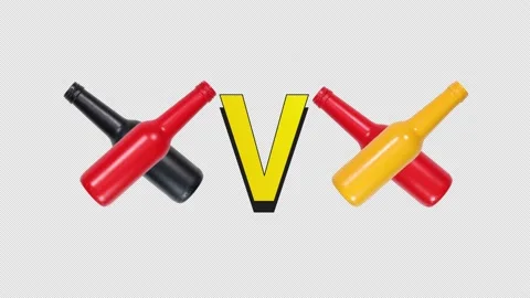 Red and Black Team Vs Yellow and red Team Flippable Stop Motion Animation Stock Footage 160128230