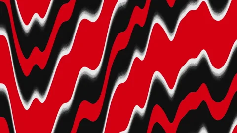 Red and Black Wave Distortion – Abstract Optical Loop Stock Footage 314289849