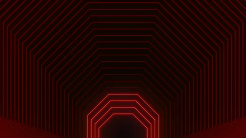 Red and black zigzag striped diamond pattern on red background 스톡 동영상 315164427