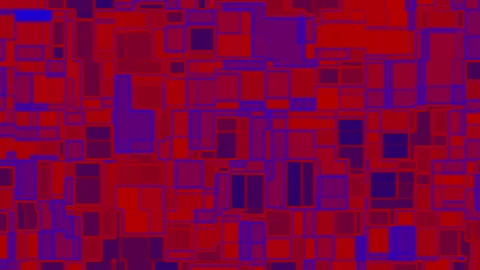 Red and blue abstract pattern of overlapping squares. Stock Footage 302915197