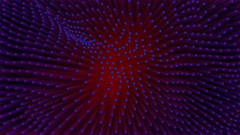Red and Blue Abstract Radiating Light Pattern Stock Illustration