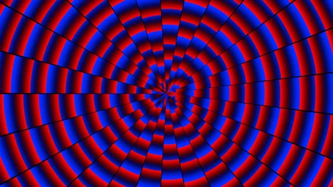 Red and Blue Animate Gradients Background VJ Loop in 4K Stock Footage 345736503