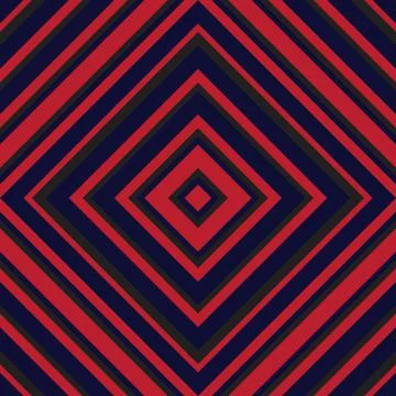 Red and Blue Argyle Diagonal Stripes seamless pattern background Stock Illustration