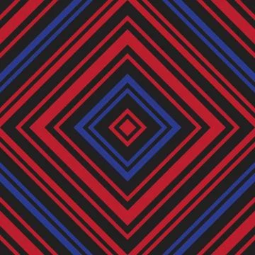 Red and Blue Argyle Diagonal Stripes seamless pattern background 스톡 일러스트