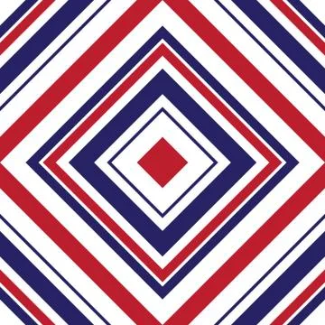 Red and Blue Argyle Diagonal Stripes seamless pattern background Illustrazione stock