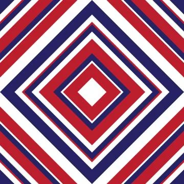 Red and Blue Argyle Diagonal Stripes seamless pattern background イラスト素材