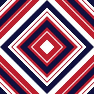 Red and Blue Argyle Diagonal Stripes seamless pattern background 스톡 일러스트