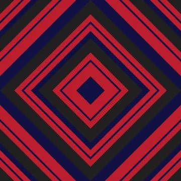 Red and Blue Argyle Diagonal Stripes seamless pattern background Illustrazione stock