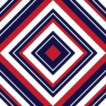 Red and Blue Argyle Diagonal Stripes seamless pattern background 스톡 일러스트