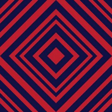 Red and Blue Argyle Diagonal Stripes seamless pattern background Illustrazione stock