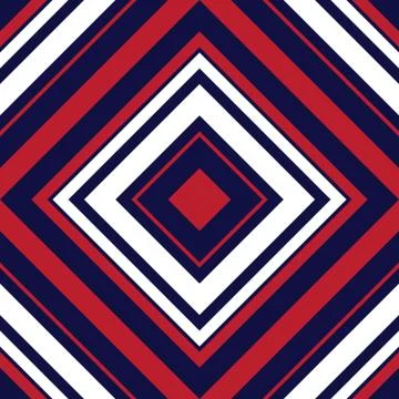 Red and Blue Argyle Diagonal Stripes seamless pattern background Illustrazione stock
