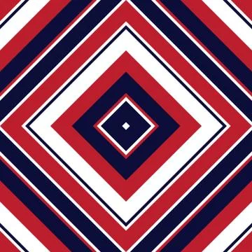 Red and Blue Argyle Diagonal Stripes seamless pattern background Illustrazione stock