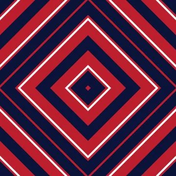 Red and Blue Argyle Diagonal Stripes seamless pattern background イラスト素材