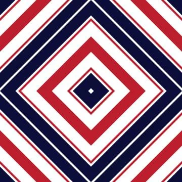 Red and Blue Argyle Diagonal Stripes seamless pattern background イラスト素材