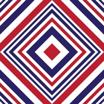 Red and Blue Argyle Diagonal Stripes seamless pattern background Stock Illustration
