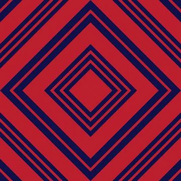 Red and Blue Argyle Diagonal Stripes seamless pattern background イラスト素材