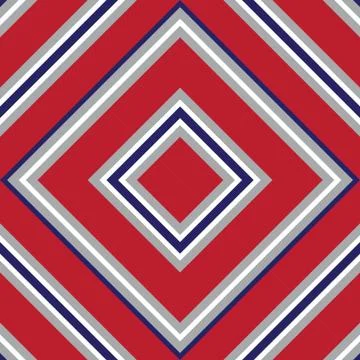 Red and Blue Argyle Diagonal Stripes seamless pattern background Illustrazione stock