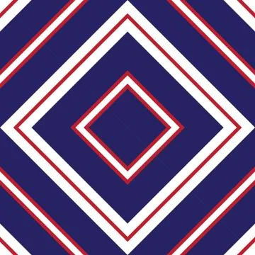 Red and Blue Argyle Diagonal Stripes seamless pattern background 스톡 일러스트