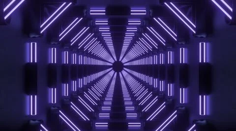 Red and blue background.Design. A bright tunnel that burns on the sides with 스톡 일러스트