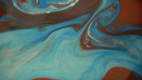 Red And Blue Blending Paint Stock Footage 94360109