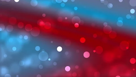 Red and blue blurred circles on a gradient background Stock Footage 284359340